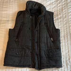Buffalo David Bitton Dark Gray Quilted Vest
